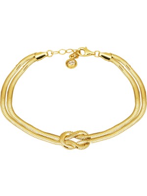 Balıksırtı Zincir Bileklik 14 Ayar Altın