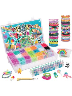 Rainbow Loom Mega Combo Set – 7.456 Parça Renkli Lastik Bileklik Yapım Kiti