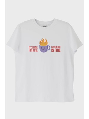 Nuugg Im Fine Mizahi Beyaz Tişört