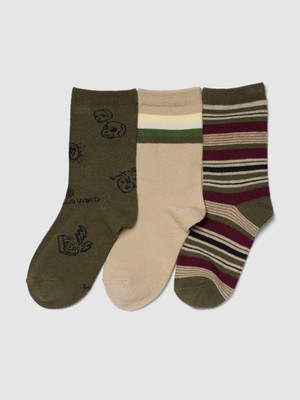 Gap Erkek Çocuk Yeşil Crew Çorap (3’lü)