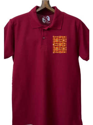 Modrenza Bordo Lacoste Tasarım Polo Yaka