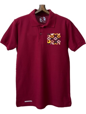 Modrenza Bordo Lacoste Tasarım Polo Yaka