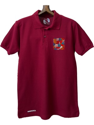 Modrenza Bordo Lacoste Tasarım Polo Yaka