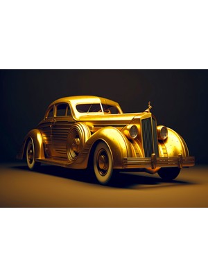 Aden Dekoratif Araba Kanvas Tablo