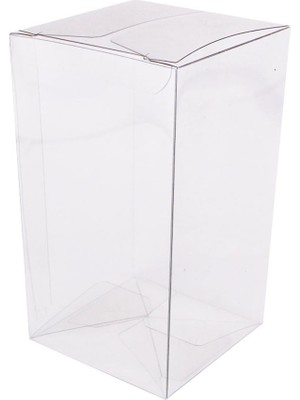 Tahtakale Toptancı Şeffaf Asetat Kutu 7X7X10 cm 25 Adet Parti & Kutlama Malzemeleri İçin Uygun