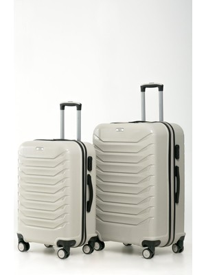 Yefa Pp Polipropilen Kırılmaz Büyük & Orta Boy 2'li Valiz Seti