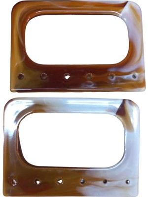 Çanta Sapı Akrilik Kare Delikli 12 cm