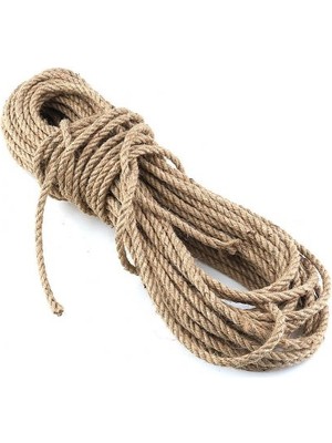 Jüt Halat Kendir 8 mm Doğal Halat Ip (10 Metre)