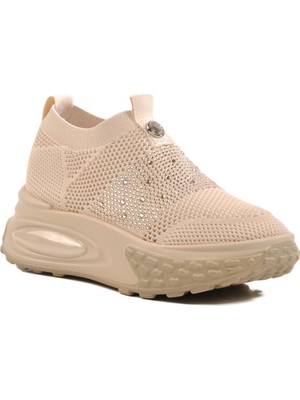 25Y305-4 Z Bej Kadın Sneaker