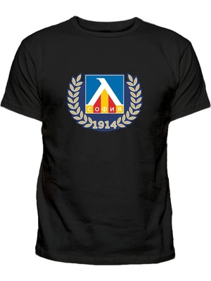 Pfk Levski Sofia Пфк Левски София Baskılı Pamuklu Tişört