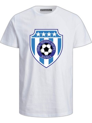 Pfk Çerno More Пфк Черно Море Baskılı Pamuklu T-Shirt
