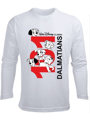 Uzun Kollu 101 Dalmaçyalı Baskılı Çocuk Tişört