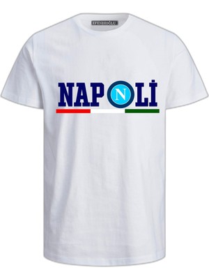 Ssc Napoli Baskılı Erkek Regular Pamuklu T-Shirt