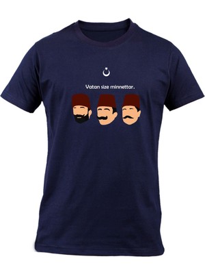 Enver Cemal Talat Ittihat ve Terakki Baskılı Erkek Tişört