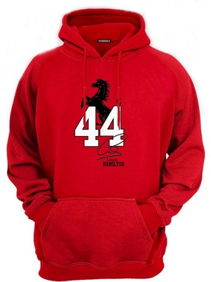 Lew Hamiltn 44 Baskılı Pamuklu Sweatshirt