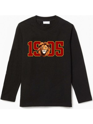 Uzun Kollu Aslan 05 Baskılı Pamuklu Çocuk Tshirt