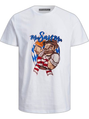 Bayern Mia San Mia Baskılı Pamuklu Tişört