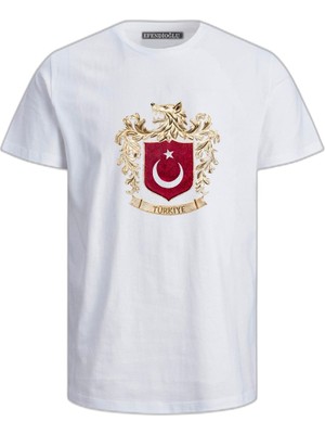 Büyük Bozkurt Çocuk Logo Baskılı  Pamuklu Tişört