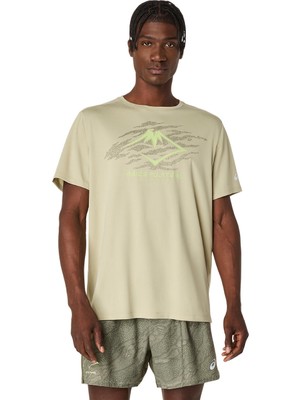 Asics Fujitrail Logo Ss Top Erkek Yeşil Tshirt 2011D390-300