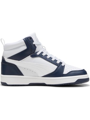 Puma Beyaz Erkek Çocuk Yürüyüş Ayakkabısı 39383117-PUMA Rebound V6 Mid Jr