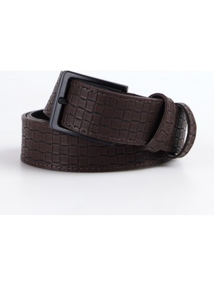 Discovery Expedition Erkek Kemer Dis-Kare Kahve 4 cm