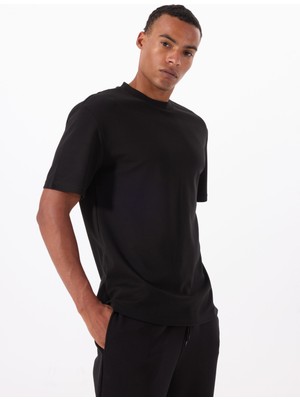 Reebok Lc 0011 Garmen Act Tee Siyah Yuvarlak Yaka Regular Fit Düz Erkek T-Shirt