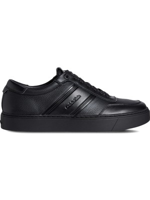 Calvin Klein Siyah Erkek Günlük Ayakkabı Clean Cup Low Lace Tape