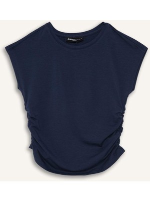 DeFacto Fitted Modal Kısa Kollu Tişört F5187AX25AU