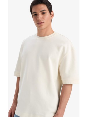 DeFacto Nefes Alabilen Kumaş Tişört B4844AX25AU