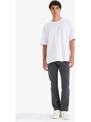 DeFacto Sergio Regular Fit Normal Kalıp Normal Bel Boru Paça Jean Pantolon F3586AX25AU