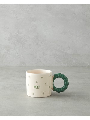 Merci Seramik Kupa 260 ml Yeşil