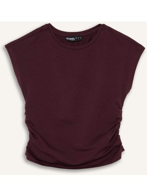 DeFacto Fitted Modal Kısa Kollu Tişört F5187AX25AU