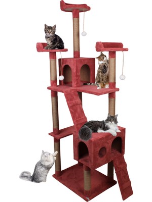 Nursoft Cat City Yeni Rezidans Kedi Oyun Evi ve Tırmalaması