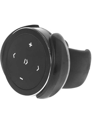 Kablosuz Bluetooth Medya Araç Direksiyon Uzaktan Kumanda Taşınabilir Müzik Çalar Siyah