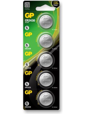 GP CR2430 3 Volt Lityum Pil (5'li Paket)