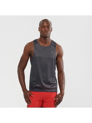 Salomon Sense Aero Tank Erkek Renkli Koşu Tişört