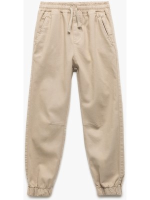 Pamuklu Beli Bağcıklı Basic Jogger Pantolon