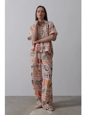 Yaz Renkleri Ile Trend Pantolon Takımı