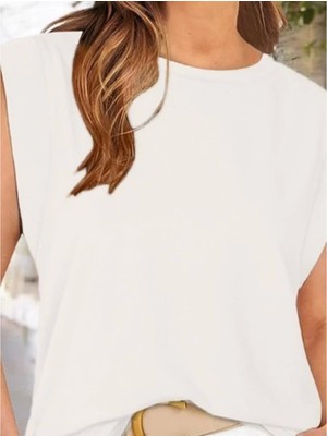 Kısa Kollu Viskon Bluz