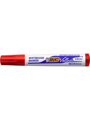 Bic Velleda Eco Beyaz Tahta Kalemi Yuvarlak Uç Kırmızı (904939)