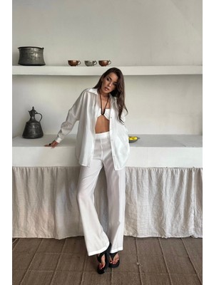 Şık Beyaz Takım Elbise