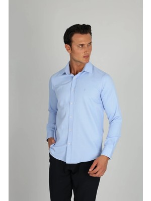 Lorenzo Mazzoli Gab C 551 A.mavi Erkek Gömlek