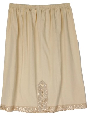 Tamamen Pamuklu Dizaltı Penye Etek Astarı Jüpon 36-42 Beden