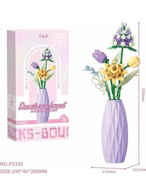 Duman Blok Oyuncak Saksıda Çiçek 1671