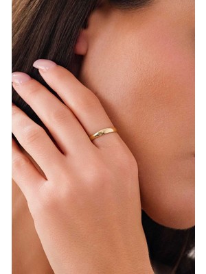 14 Ayar Altın 3mm Alyans Yüzük