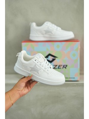 Kadın Beyaz Sneaker Günlük Rahat Spor Ayakkabı 051