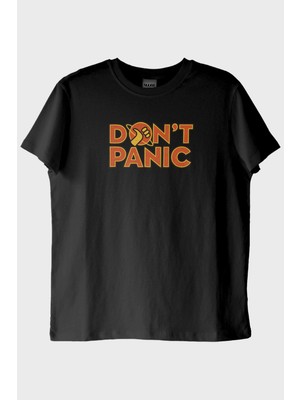 Nuugg Dont Panic Siyah Tişört