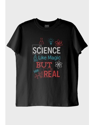 Nuugg Science Like Magic Siyah Tişört