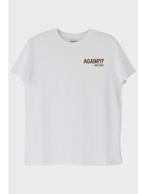 Nuugg Again History Beyaz Tişört