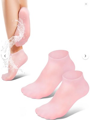 Periboia Topuk Çatlaklarına Karşı Silikon Jel Ayak Nemlendirici Maske Spa Bakım Çorabı Ayak Bakım Çorap